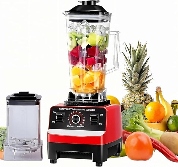 Commercial Grade 4500W Blender with 2-in-1 Juicer Mixer
