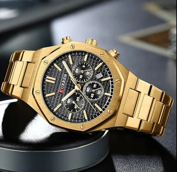 CURREN 2023 Watch Men's Quartz Luxury Luminous Wrist Watch With Stainless Steel Chronograph watch For Men